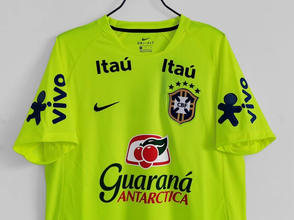 Maillot Brésil Entraînement 2020 Vert Fluo