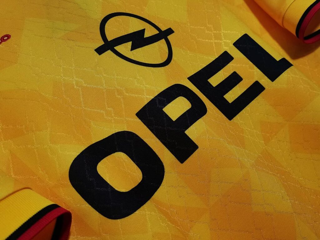 Maillot AC Milan Third 1995/96 Jaune