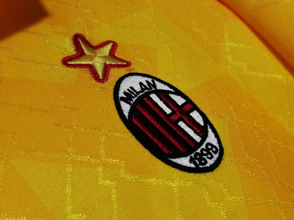 Maillot AC Milan Third 1995/96 Jaune