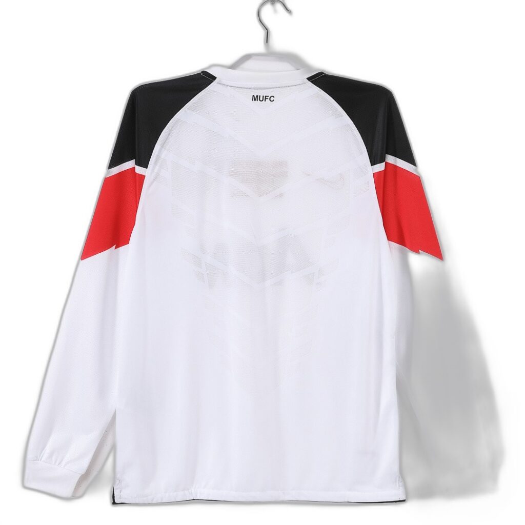 Maillot Manchester United Extérieur 2010/11 Blanc - Manches Longues