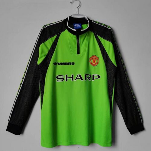 Maillot Manchester United Gardien 1998/99 Vert - Manches Longues