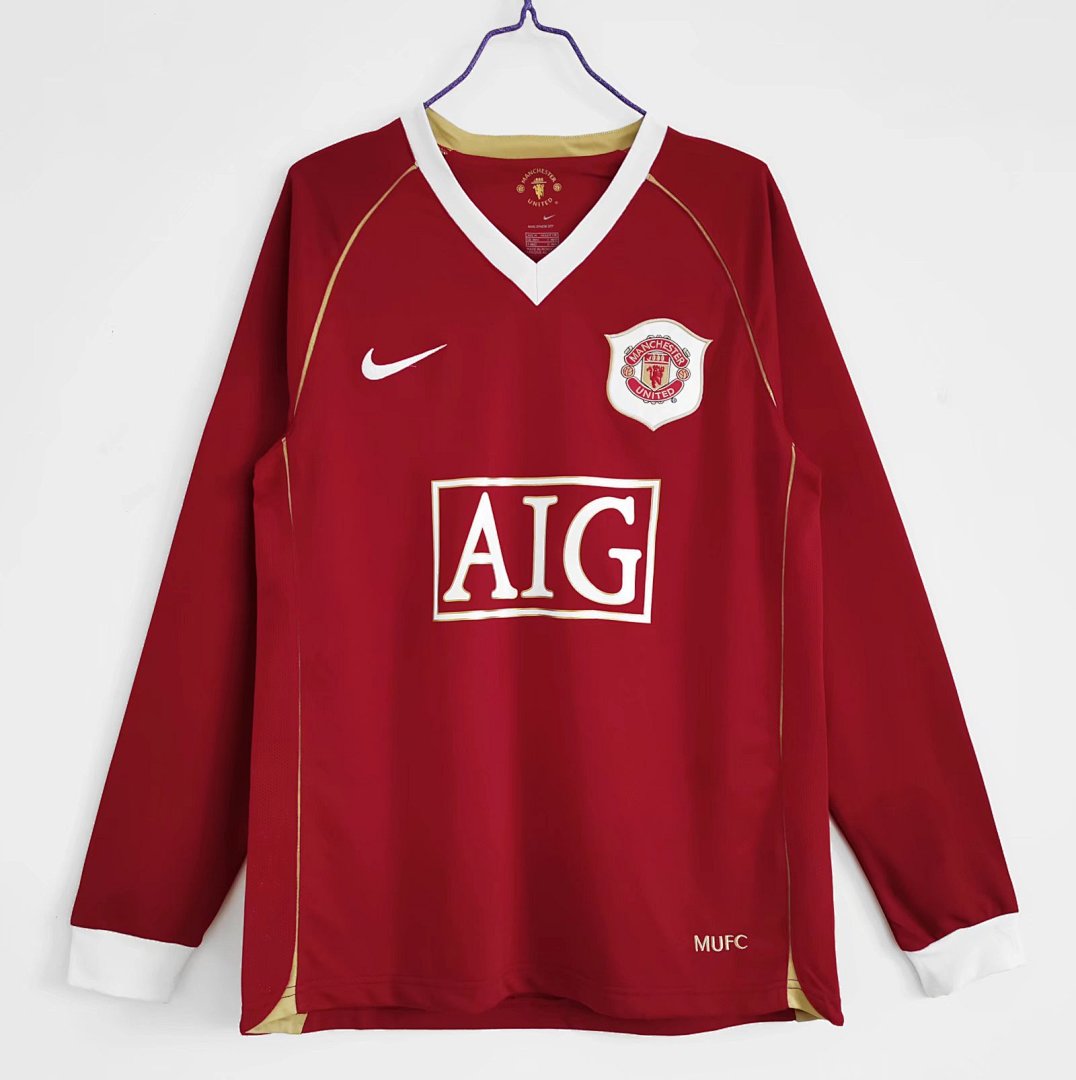 Maillot Manchester United Domicile 2006/07 - Manches Longues