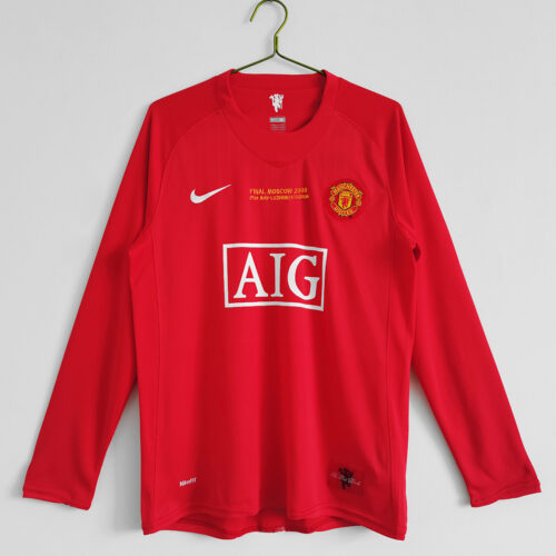 Maillot Manchester United Domicile 2007/08 - Manches Longues